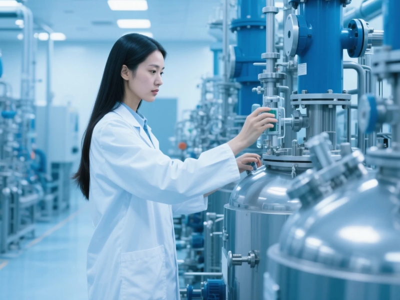 制藥企業(yè)反應釜生產(chǎn)現(xiàn)場