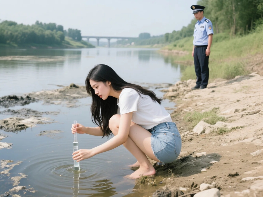 水污染生態(tài)環(huán)境應(yīng)急執(zhí)法現(xiàn)場(chǎng)圖